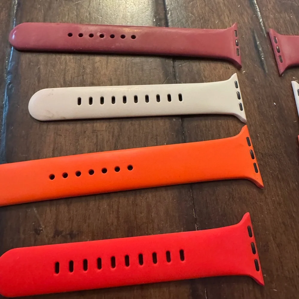 Smartwatch Band Set - Red, Orange, Pink- Size 44”